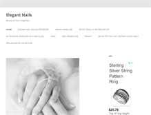 Tablet Screenshot of elegantnails.com